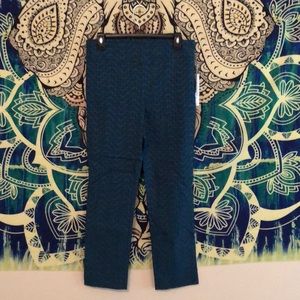 Textured cropped pants